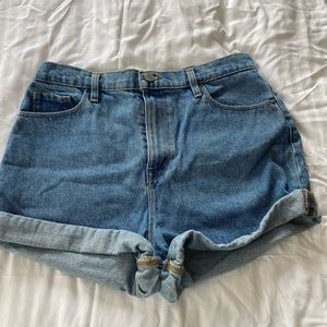 Denim shorts